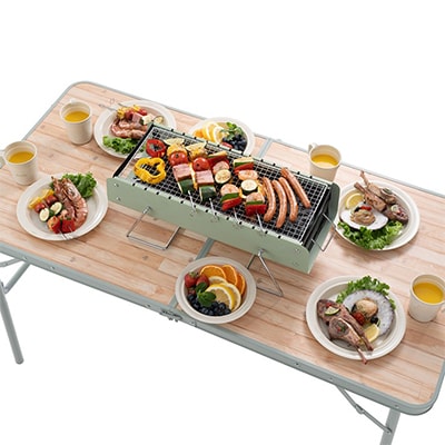 LOGOS 卓上炉端グリルM アウトドアやキャンプ、室内BBQでも大活躍のグリル。81060940