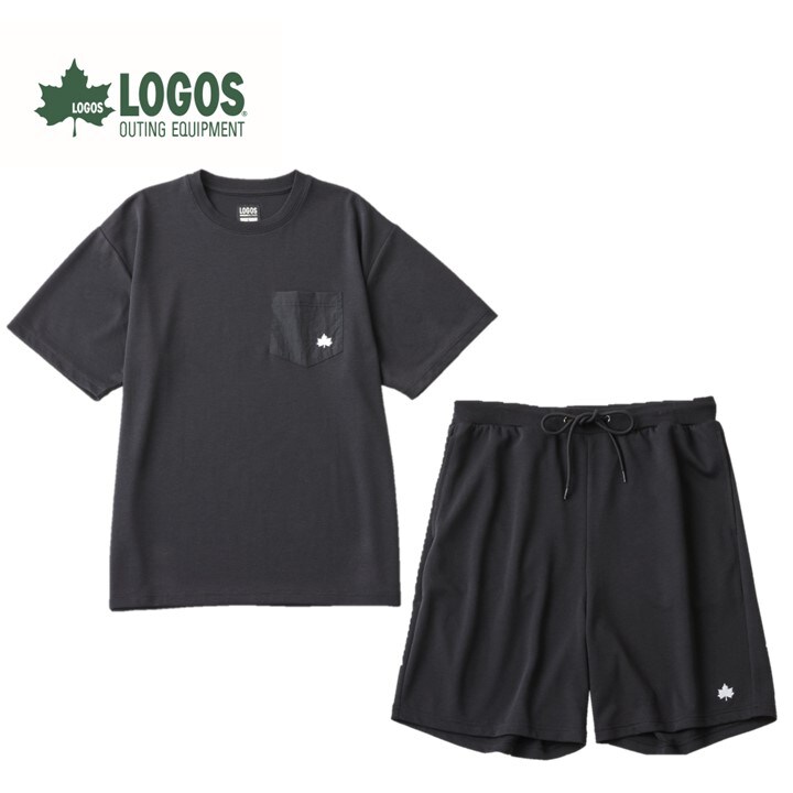 LBL リカバリーウエア 夏用上下Lセット リカバリーショーツ+リカバリーTシャツ ブラック