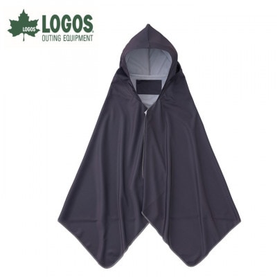 LOGOS クーラーポンチョ グレー 暑い夏の野外に最適!吸水速乾でタオルとしても 34205219