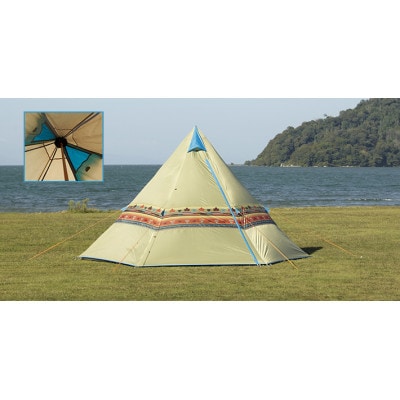 LOGOS ナバホ Tepee 400 ナバホ柄のロゴスの定番大型ティピーテント 71806500