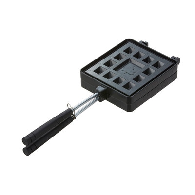 LOGOS ワッフルパン 着脱可能ハンドルでコンパクト収納。お手入れ簡単 81062242