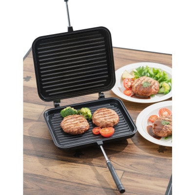 LOGOS グリルサンドパン お肉やお魚を焼く他に、ホットサンドメーカーとしても! 81062246
