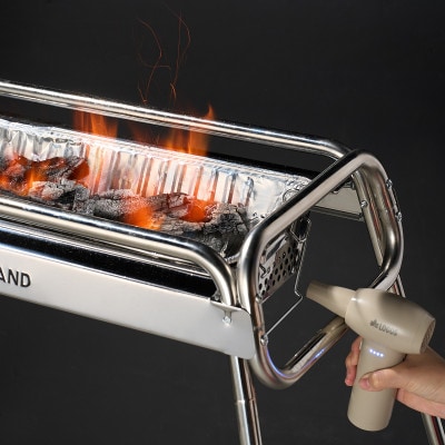 野電 ハンディジェットファン エアマットや浮き輪の空気入れができる充電式ブロアー 81336502