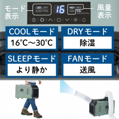 野電 エレキャン・エアコン ポータブル式でキャンプやBBQなどのアウトドアシーンに!74175100