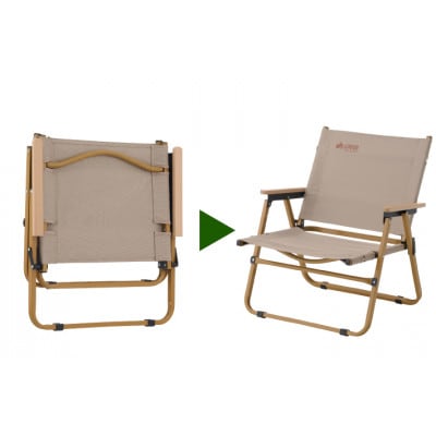 LOGOS リラクシングローチェア　キャンプなどアウトドアで役立つ折り畳み式チェア　73301203