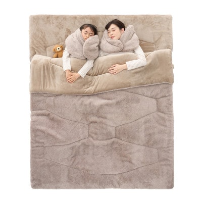 丸洗いラビットファータッチシュラフ・-2(うさみみ付)キャンプやアウトドアに 72600028