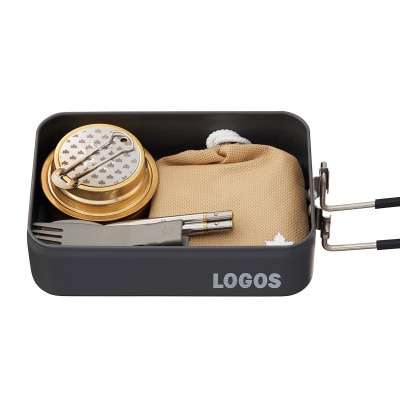 LOGOS メスキット ソロキャンプや少人数レジャーで大活躍。お米は2合まで炊飯可 88230250