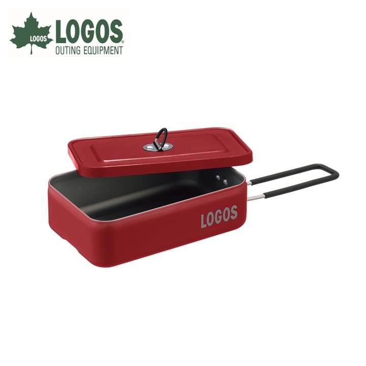 LOGOS カラーメスキット レッド ソロキャンプや少人数レジャーで大活躍 88230253