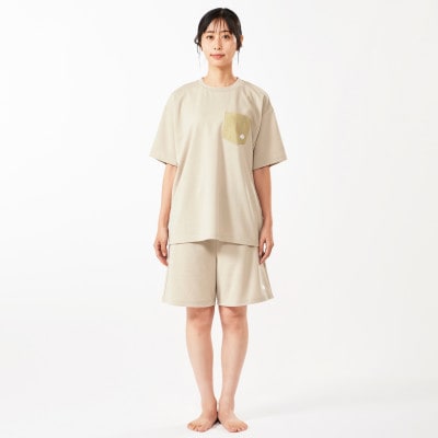 LBL　ボディリカバリーTシャツ M ベージュ 就寝時におすすめリカバリーウエア!　35503663