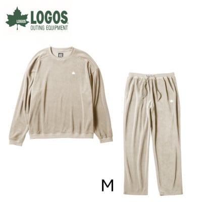 LBL リカバリーウエア ベロア上下セット Mサイズ リカバリースウェット+パンツ ベージュ