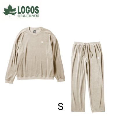 LBL リカバリーウエア ベロア上下セット Sサイズ リカバリースウェット+パンツ ベージュ