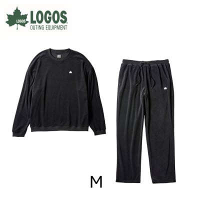 LBL リカバリーウエア ベロア上下セット Mサイズ リカバリースウェット+パンツ ブラック