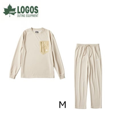 LBL リカバリーウエア 冬用上下セット　Mサイズ リカバリーパンツ+プルオーバー ベージュ