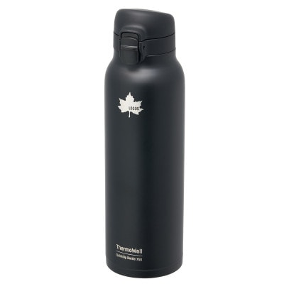 TW 真空断熱 ワンタッチボトル BK 750ml 保冷・保温対応のステンレスボトル81286011