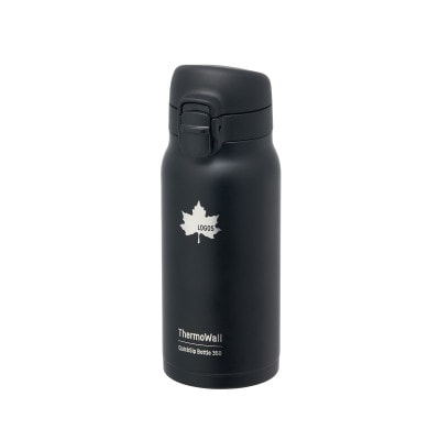 TW 真空断熱 ワンタッチボトル BK 350ml 保冷・保温対応のステンレスボトル81286031