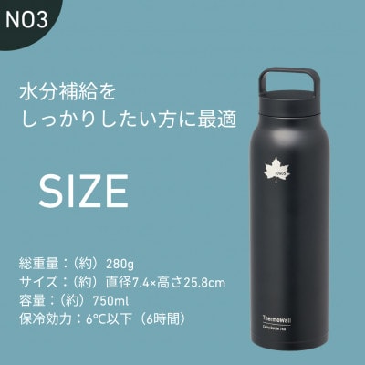 TW 真空断熱 キャリーボトル BK 750ml 保冷対応のステンレスボトル 81286061