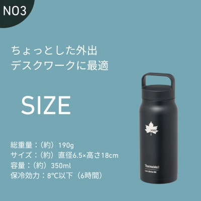 TW 真空断熱 キャリーボトル BK 350ml 保冷対応のステンレスボトル 81286081