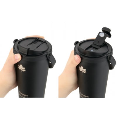 TW 真空断熱 タンブラー BK 480ml 保冷・保温対応のステンレスタンブラー 81286131