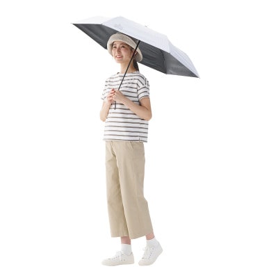 ソーラーブロック日傘・オートコンパクト　M(晴雨兼用) 通勤でも使えるアウトドア日傘81336747