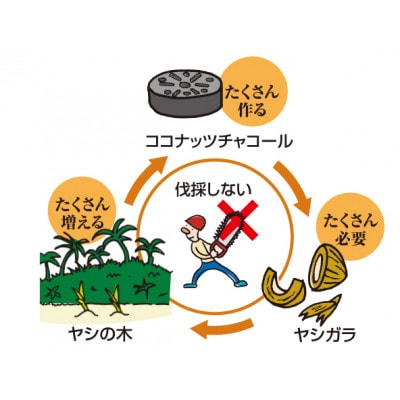 エコココロゴス・ミニラウンドDECO4　BBQなどアウトドアで使える炭　83100114×4pcs