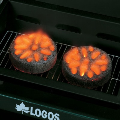 エコココロゴス・ラウンドDECO 2 BBQなどアウトドアで使える炭　83100112×4pcs