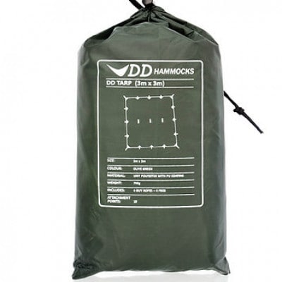 タープ 3×3　オリーブグリーン　DD Hammocks JAPAN