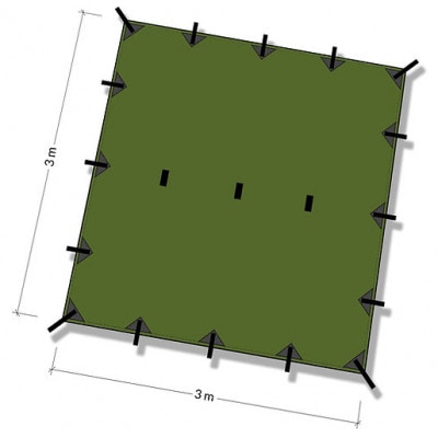 タープ3×3　コヨーテブラウン　DD Hammocks JAPAN