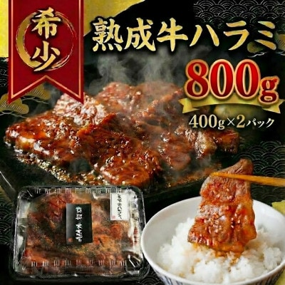 熟成 牛ハラミ大判 焼肉用 800g(400g×2P)