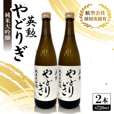 英勲 やどりぎ 純米大吟醸 720ml×2本 JALの機内酒にも採用された京都の日本酒