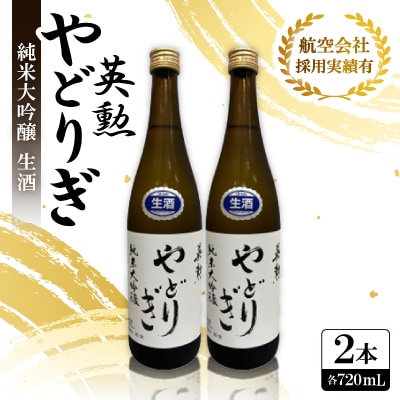 英勲 やどりぎ 純米大吟醸 生酒 720ml×2本 JALの機内酒にも採用された京都の日本酒 要冷蔵