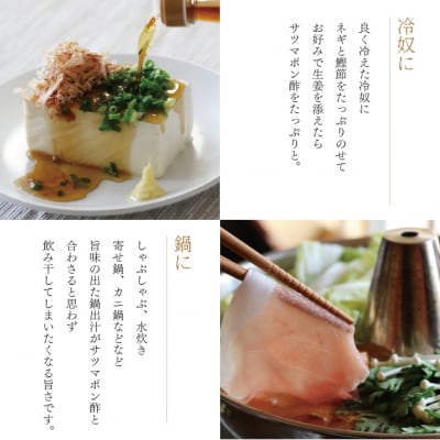 【飲み干したくなる旨さ】サツマポン酢 3本 (鹿児島屋台村SATSUMA)甘口 ぽん酢 ss0123