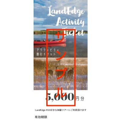 LandEdge アクティビティ体験チケット　5000円分_H0025-113