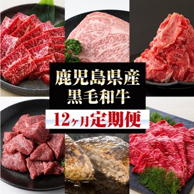 鹿児島県産黒毛和牛づくし12ヶ月定期便