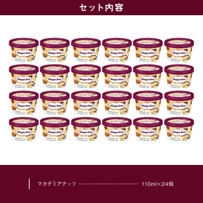 ハーゲンダッツ『ミニカップ24個セット(マカデミアナッツ味)』アイスクリーム_H0016-213