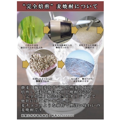 【ビターチョコみたいな味と香り】「完全焙煎こふくろう」720ml/25度他にはない個性的な麦焼酎!