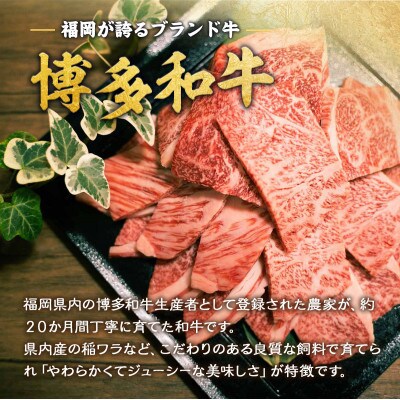 福岡県産 黒毛和牛 博多和牛焼肉用切り落とし 500g(大刀洗町)