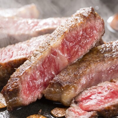 【さとふる限定】博多和牛A5～A4ロースステーキ200g×2枚ソース塩胡椒付　化粧箱入(大刀洗町)
