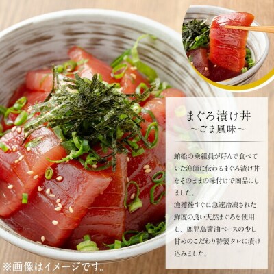 自宅で簡単!漁師に伝わる まぐろ漬け丼の素(ごま風味) 100g×8パック 冷凍 小分けでお届け!
