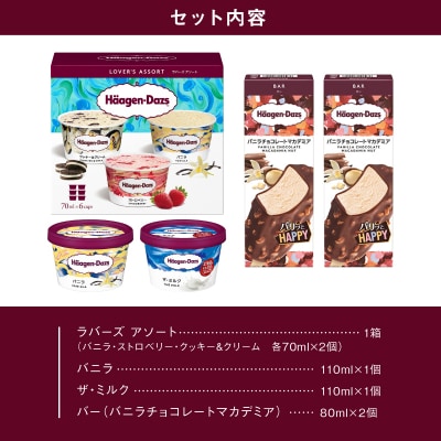 アイス ハーゲンダッツ ミニカップ2個&アソート1箱&バー2本_H0016-187