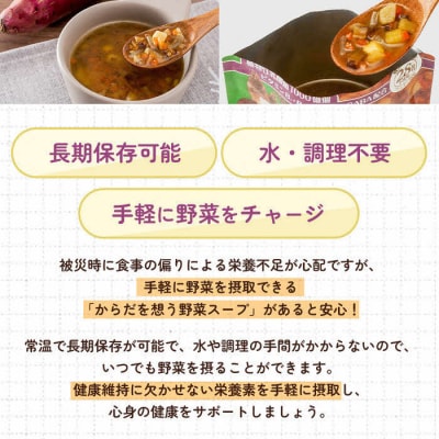 【からだを想う野菜スープ】和風五目10食セット/レトルト/食物アレルギー対応/長期保存/防災食