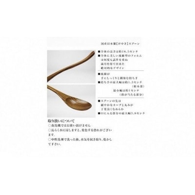 けやき　カレースプーン2本セット　漆塗り【1_4-009】