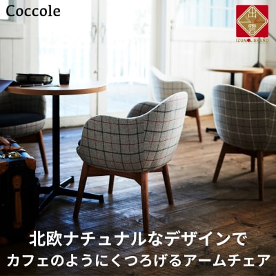 椅子 ダイニングチェア アームチェア 1脚 肘付き イス いす チェア Coccole  C229