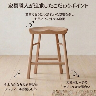 スツール 椅子 ダイニングチェア チェア イス 天然木 北欧  Coccole C224B 2脚