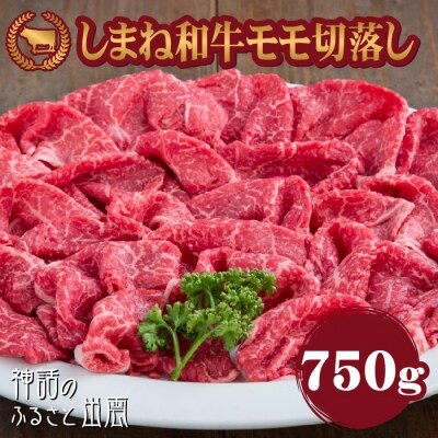 藤増 しまね和牛モモ切落し 750g【2_1-005】