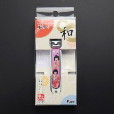 和製爪切り　Super　V-CUT　民芸　こけし(VN1-83M-KK) つめきり
