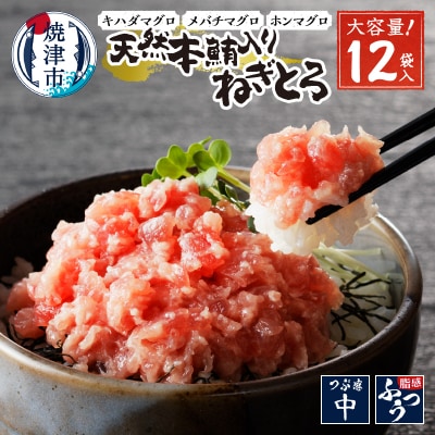 天然本鮪入りねぎとろ【80g×12パック】(a12-200)
