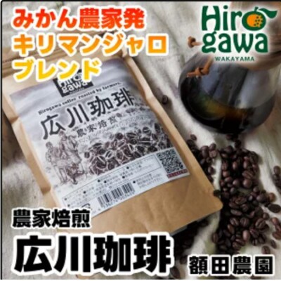 広川珈琲【豆】1000g 小分けパック ( ジッパー付 ) nuk108-mame-500