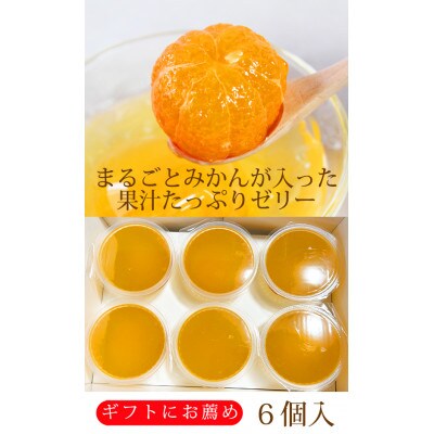紀州和歌山まるごとみかんゼリー 145g×6個 化粧箱入