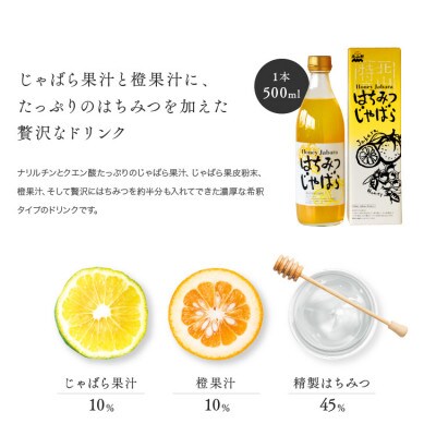 【広川町】はちみつじゃばら500ml×2本