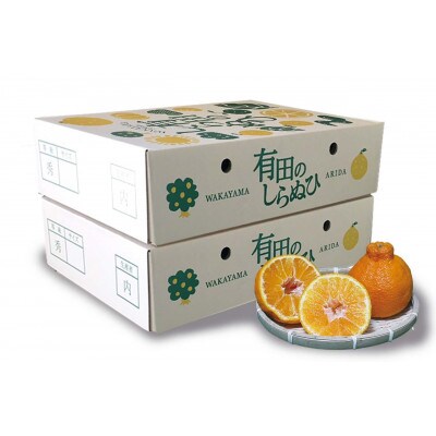 【まごころ手選別】和歌山産　有田の不知火　化粧箱 (12玉×2箱、L～2Lサイズ)
